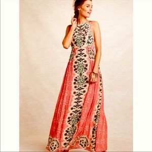 Anthropologie Bhanuni beaded maxi dress